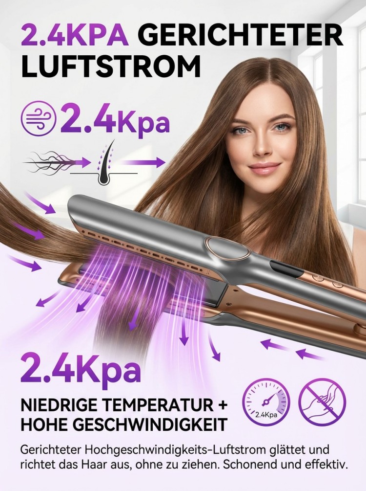 Haarpflege mit negativen Ionen reduziert Frizz und sorgt für glänzendes, geschmeidiges Haar.✅ 