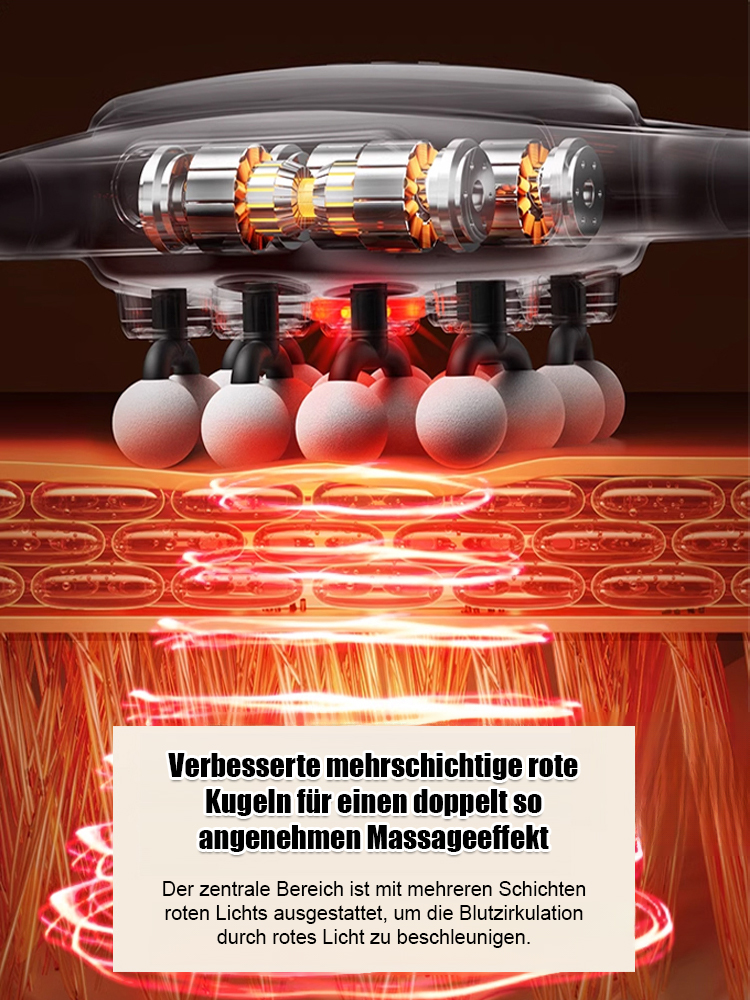 ✨16-Kopf-Massagepistole für Ganzkörpermassage, 9 Modi mit 20 Intensitätsstufen, lindert Schmerzen und Beschwerden