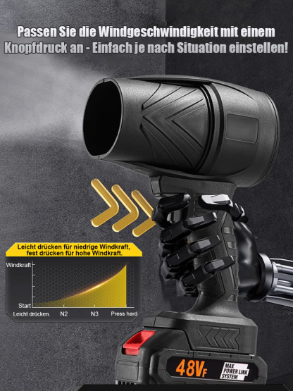 ⚡️10-stufige Windkraft Schneefräse mit Turbo-Leistung, Ausdauer von bis zu 8 Stunden
