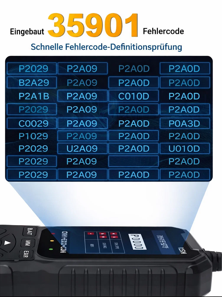 ✨OBD-Diagnosegerät für Fahrzeuge, universelle Schnittstelle, Fehlercode mit einem Klick auslesen