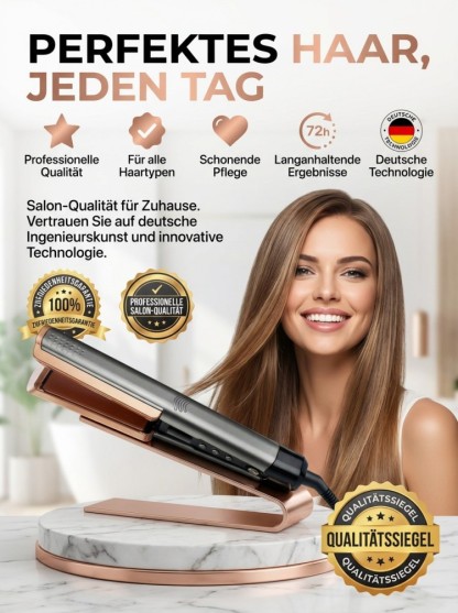 Haarpflege mit negativen Ionen reduziert Frizz und sorgt für glänzendes, geschmeidiges Haar.✅ 