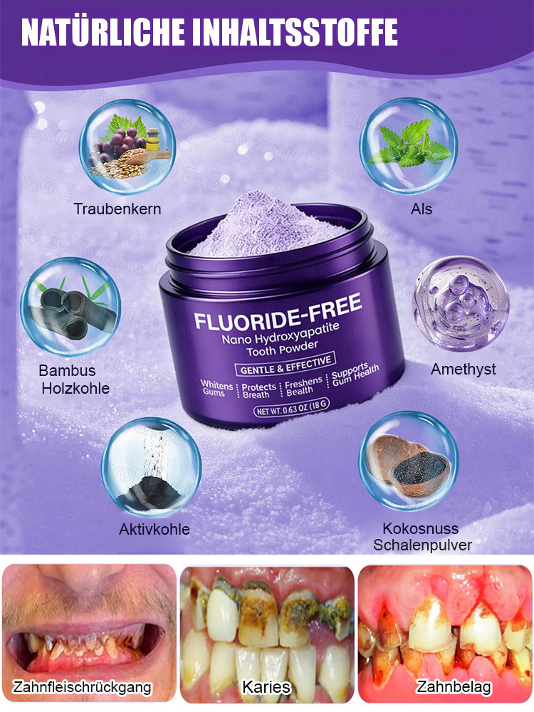 ✅Zahnverfärbungen lösen, Karies vorbeugen, Zahnfleisch reparieren - 50% Rabatt