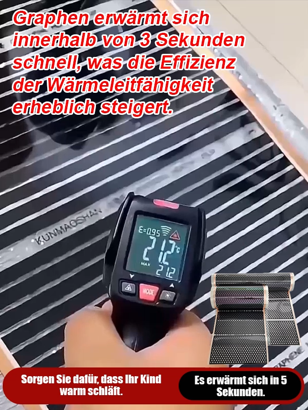Ein einzelnes Gerät heizt 60 m² schnell auf 60 °C auf und verbraucht dabei nur 1 kWh Strom in 7 Tagen! ⚡️