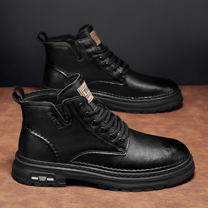 Męskie buty Martin w stylu brytyjskim.