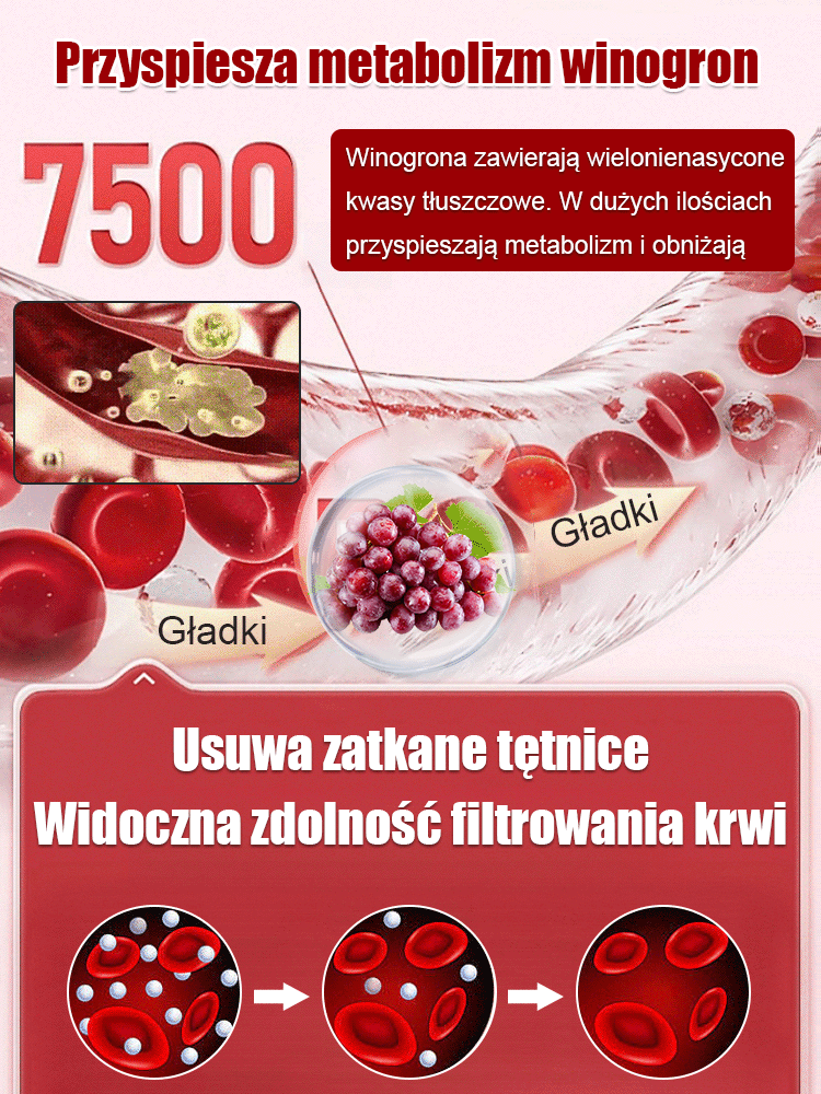 Ziarna winogron królowej Niny z naturalnym aromatem wina