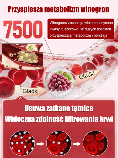 Ziarna winogron królowej Niny z naturalnym aromatem wina