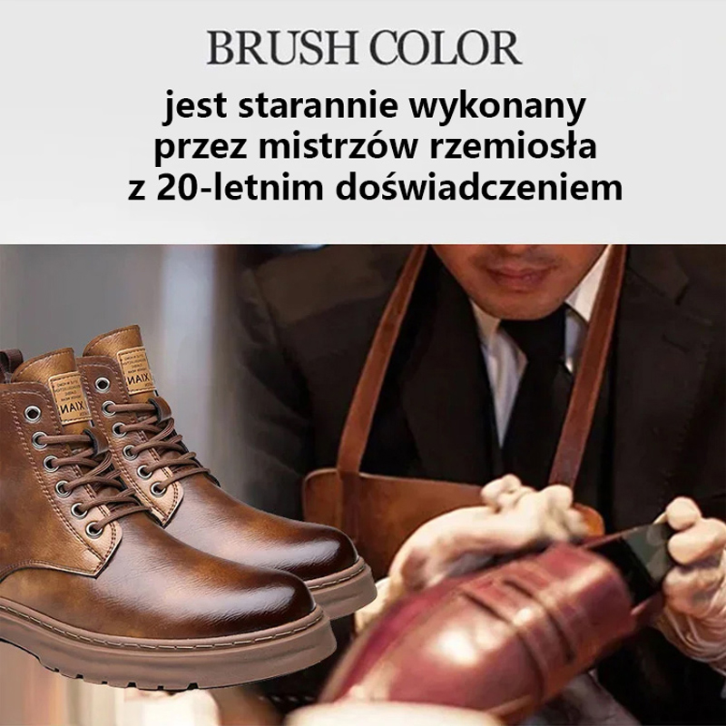 Męskie buty Martin w stylu brytyjskim.