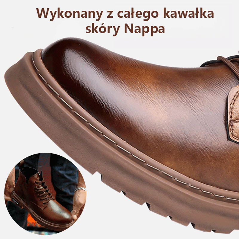 Męskie buty Martin w stylu brytyjskim.