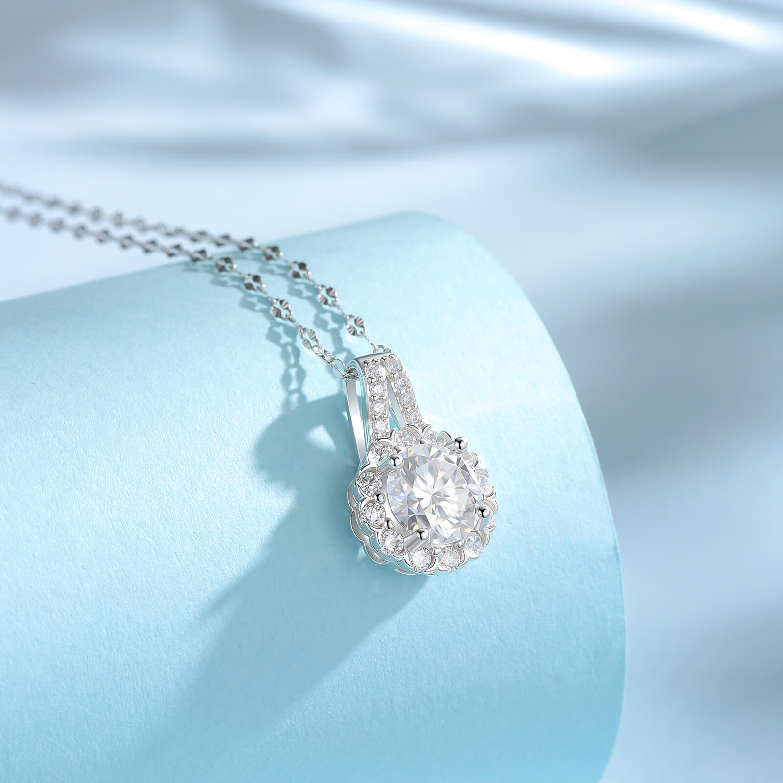 S925 Sunflower Moissanite Necklace