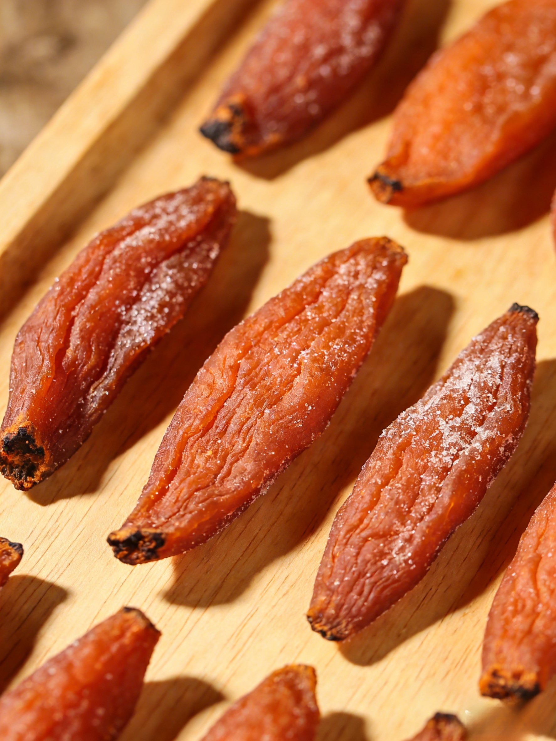 A székrekedés enyhítése érdekében: cukormentes, héjas édesburgonya szeletek fogyasztása.