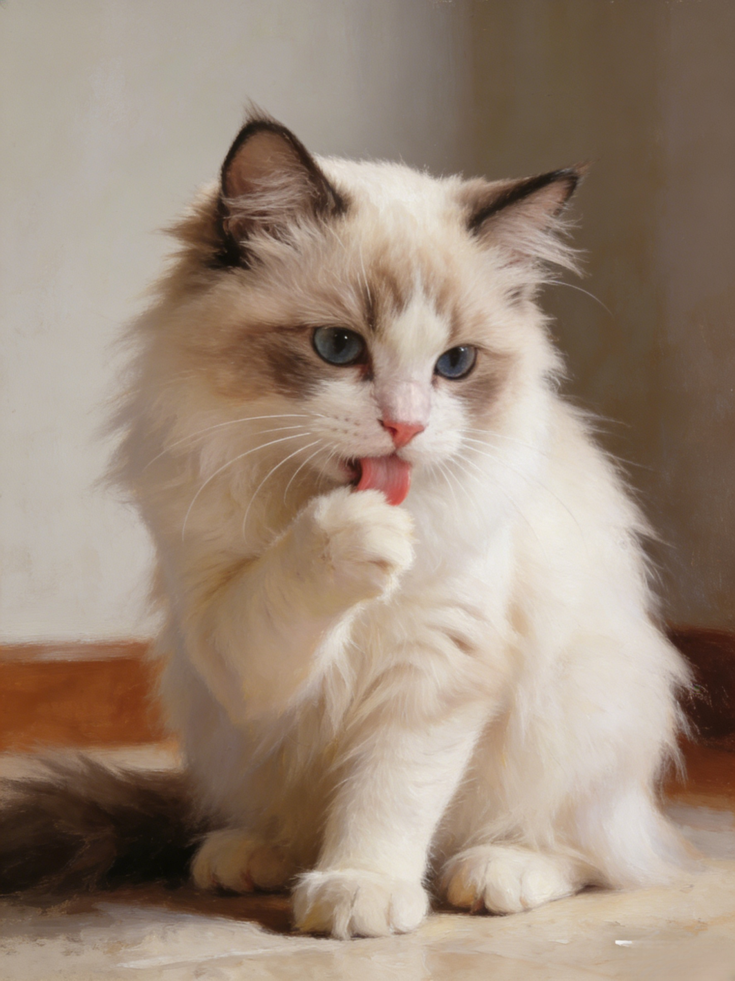 Kölyökmacska szimuláció rövid plüss baba