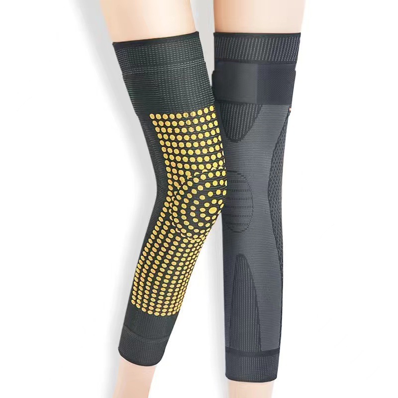 Hosszú, melegítő, nyomást gyakorló moxás térdvédő