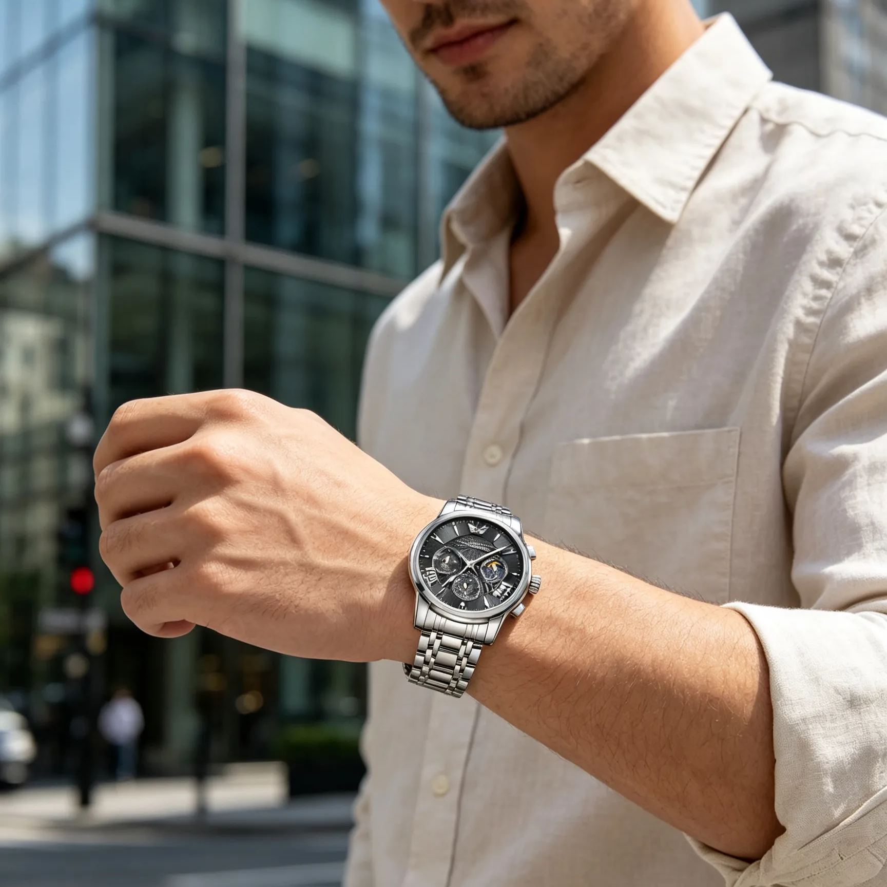 【Suwa Precision】Prémium nyitott tourbillon karóra
