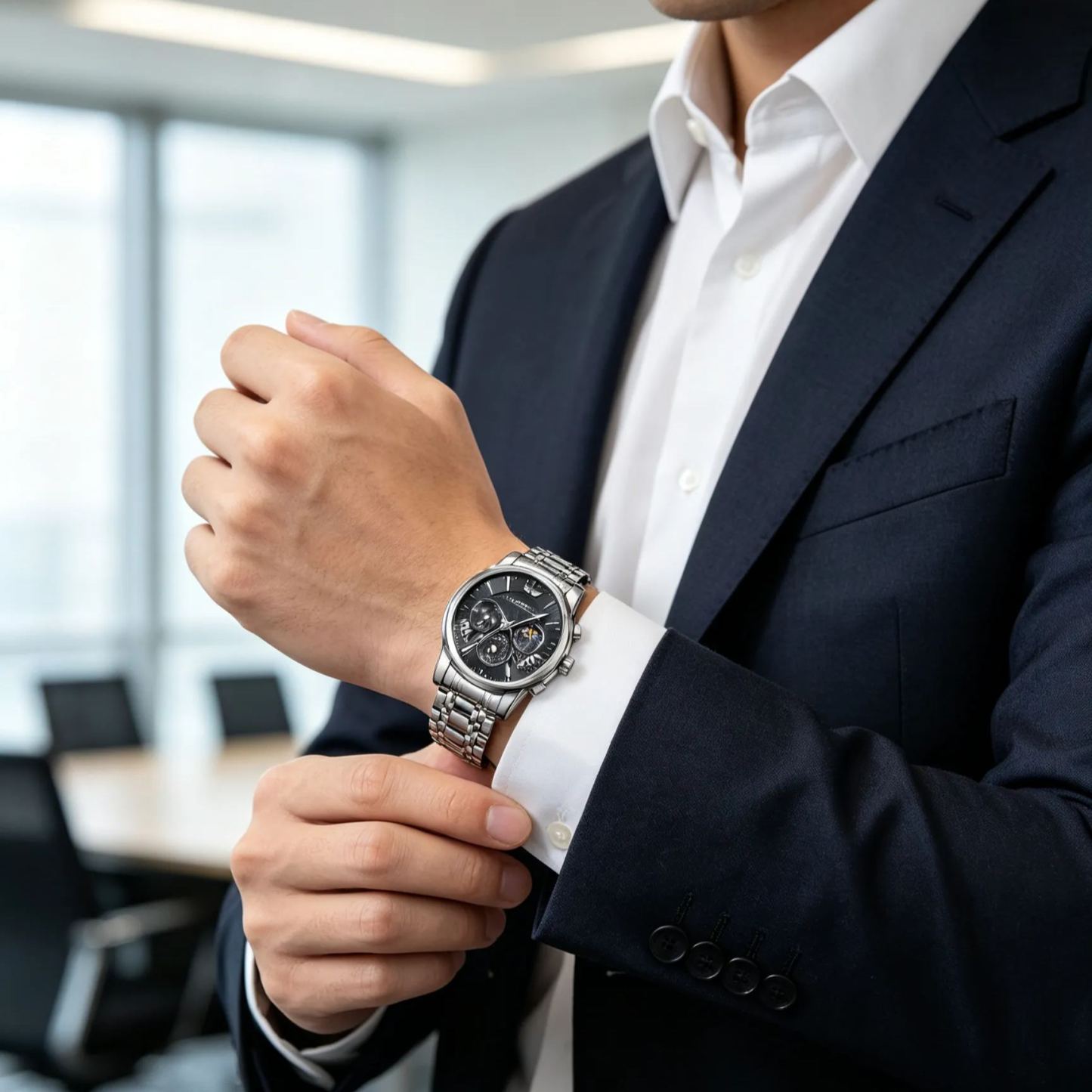 【Suwa Precision】Prémium nyitott tourbillon karóra