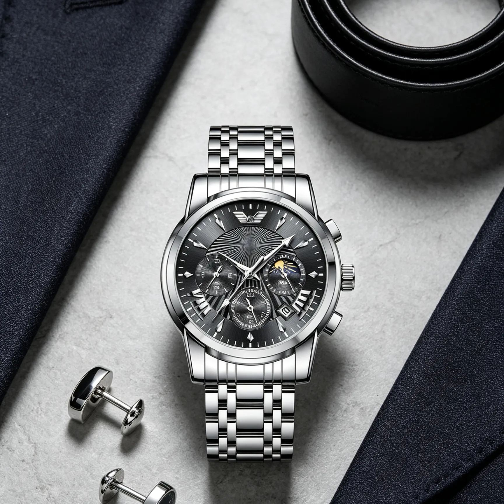 【Suwa Precision】Prémium nyitott tourbillon karóra