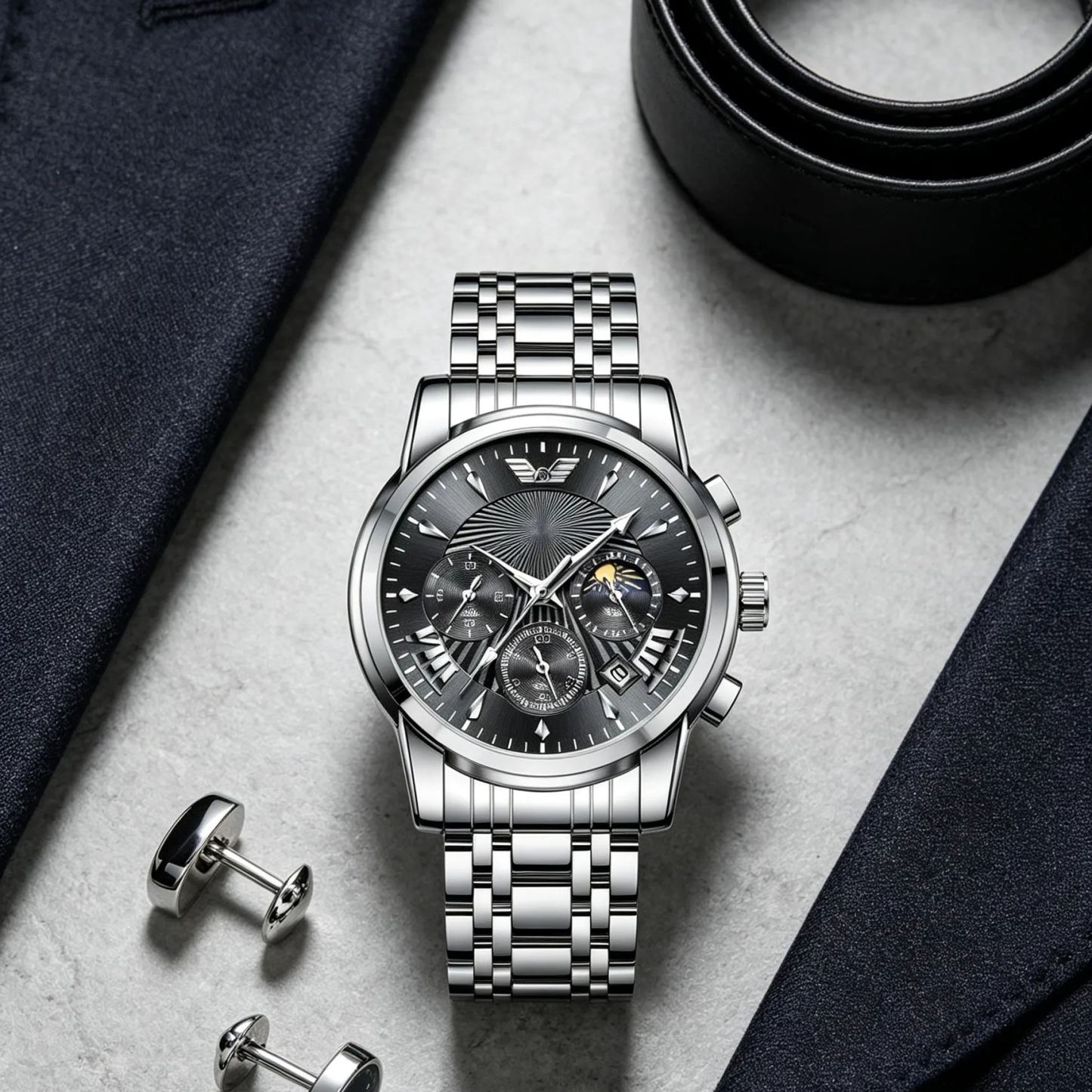 【Suwa Precision】Prémium nyitott tourbillon karóra
