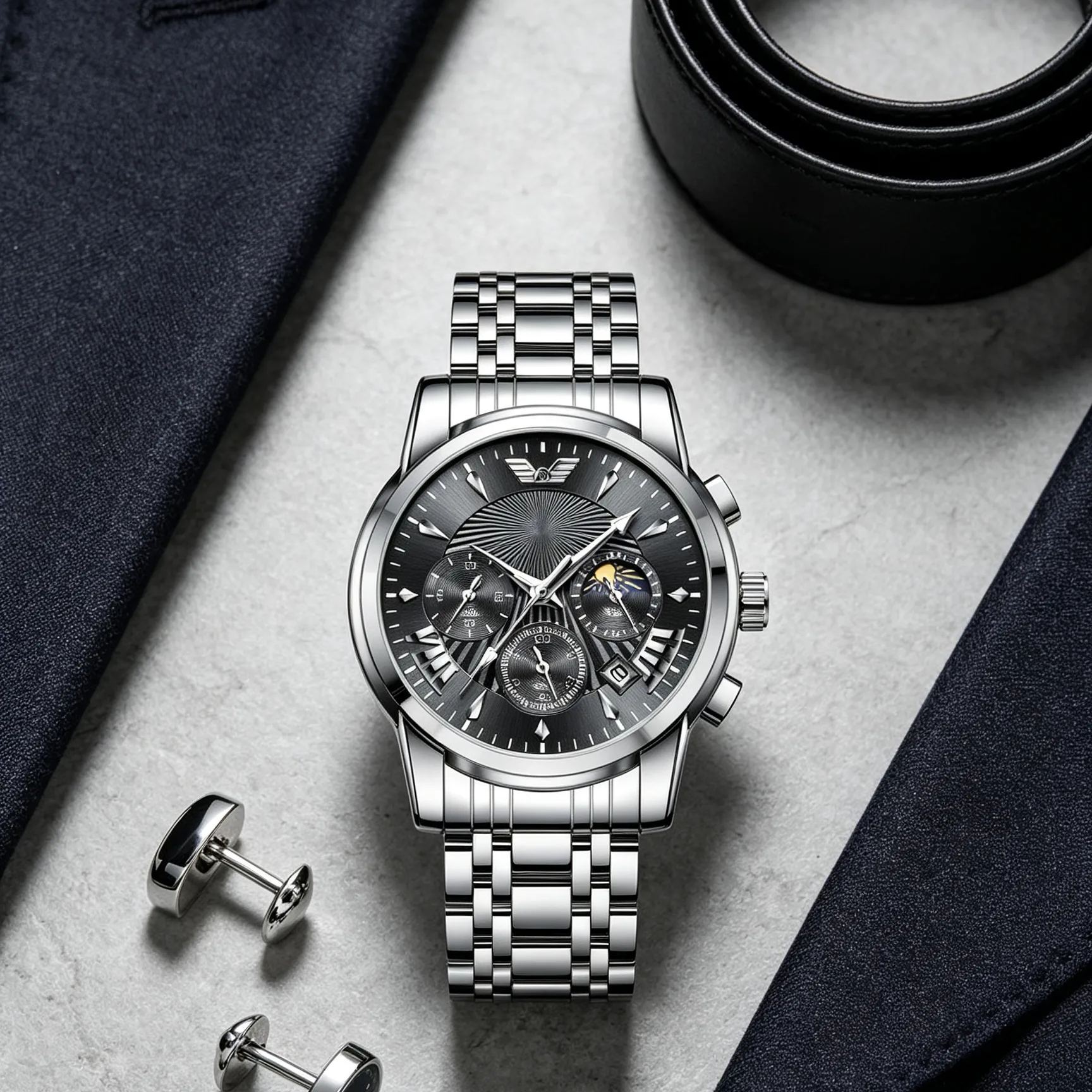 【Suwa Precision】Prémium nyitott tourbillon karóra