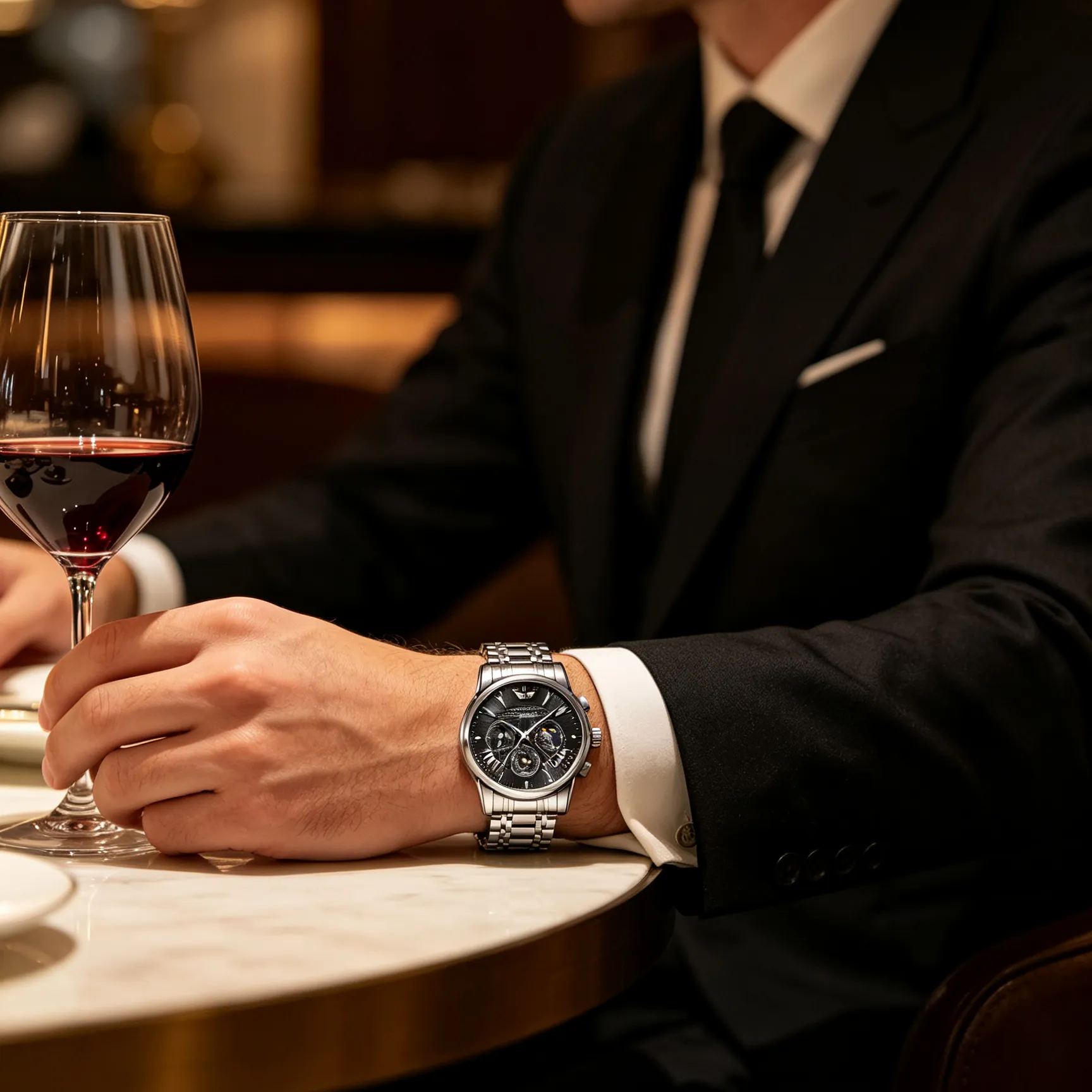 【Suwa Precision】Prémium nyitott tourbillon karóra