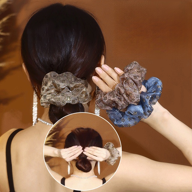 étszintes magas rugalmasságú organza hajgumi