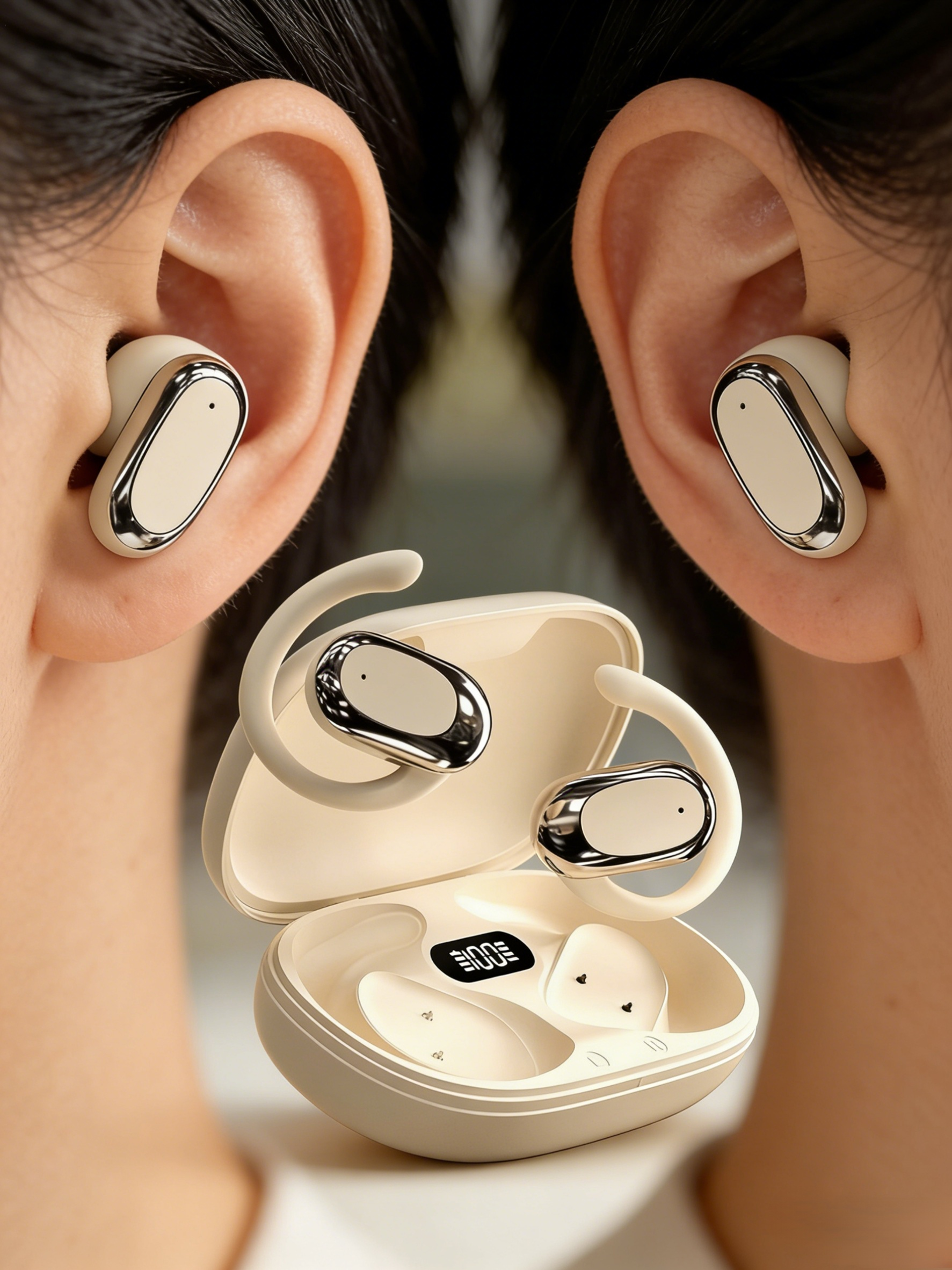 2025 Berlini Hang Vezeték nélküli Fülre Akasztható Bluetooth Fülhallgató