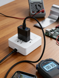 【Növelje a telefon akkumulátorának élettartamát】 Négyportos utazótöltő