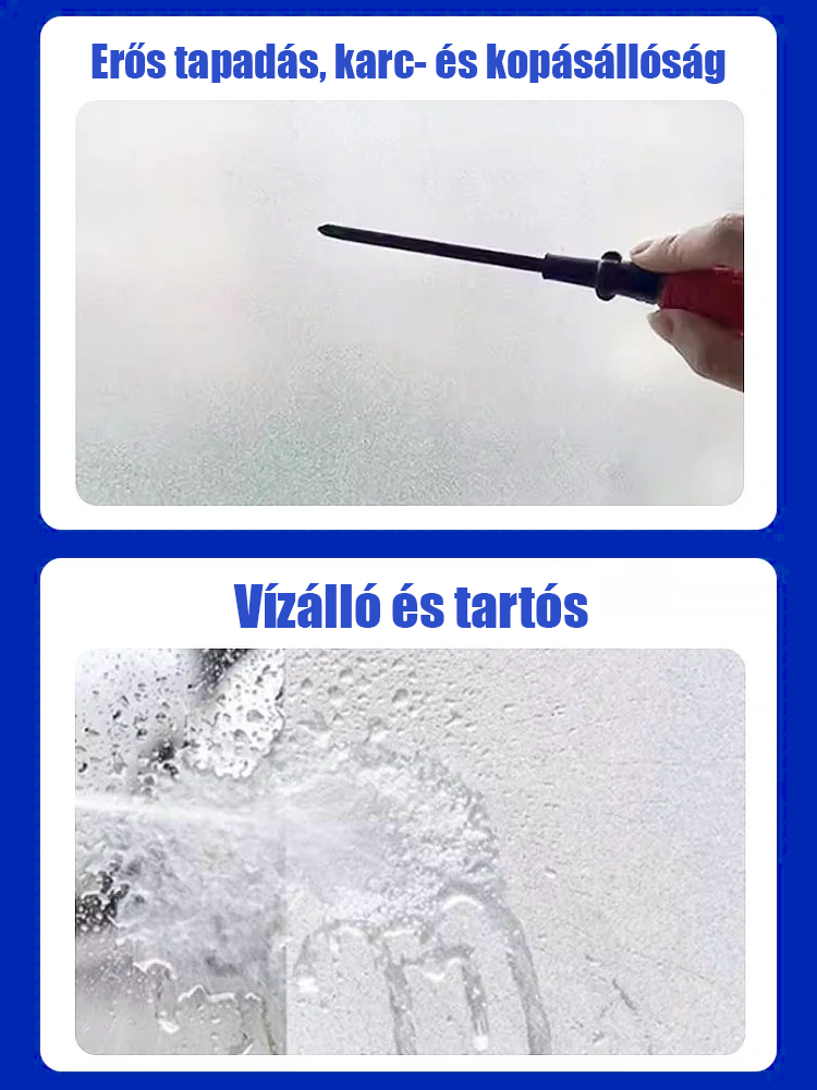 【Gyorsan száradó, egy rétegben fedő】fényzáró, betekintést gátló, hőszigetelő üveg matt festék