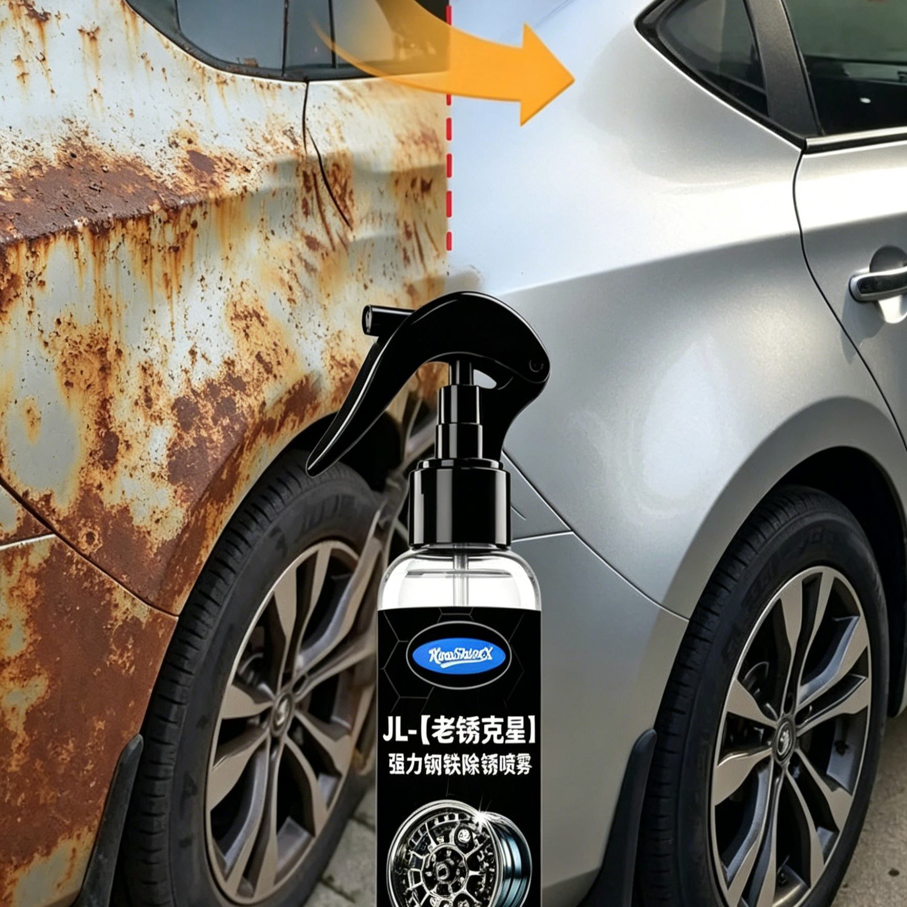 Erős Rozsdamaró Spray Fémhez Gyors Hatású Tisztító Régi Makacs Rozsda Ellen