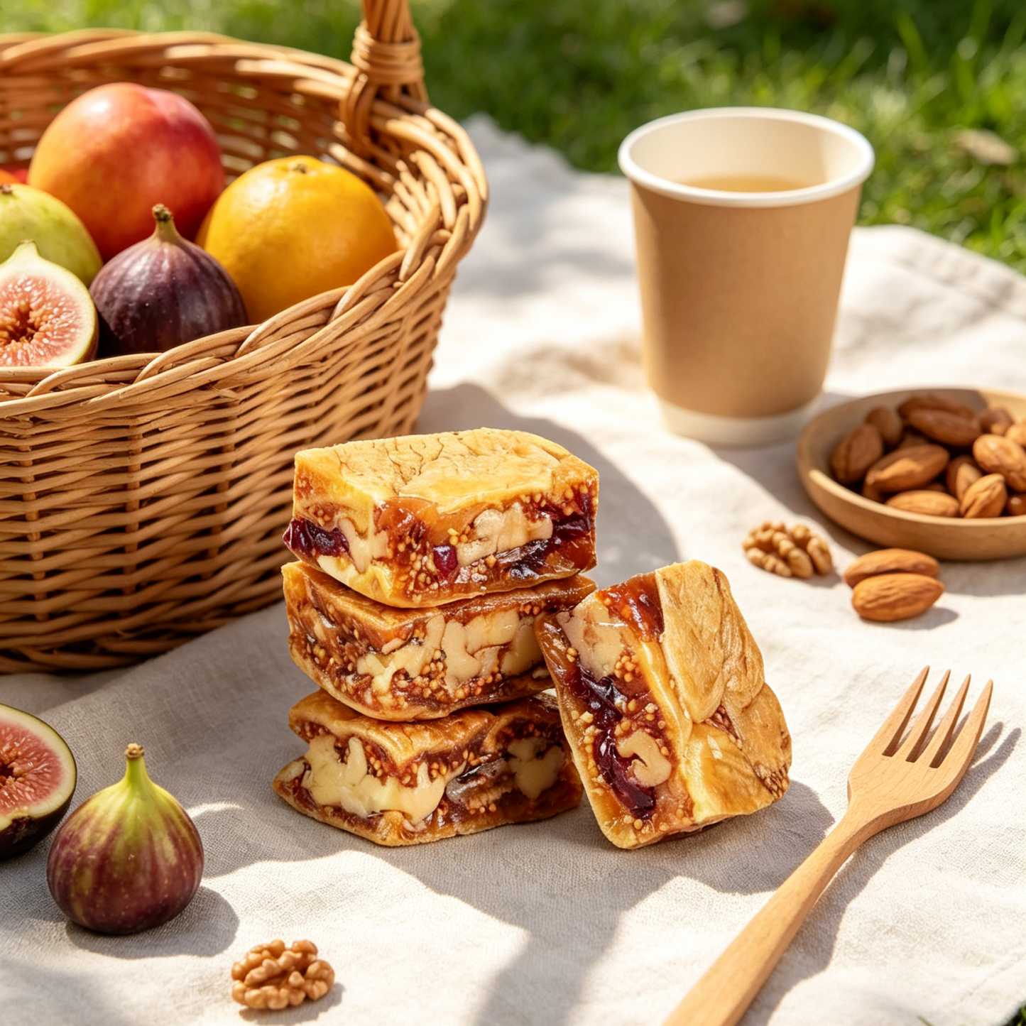 Prémium fügés-diós szelet – Alacsony hőmérsékleten sült rostdús egészséges snack