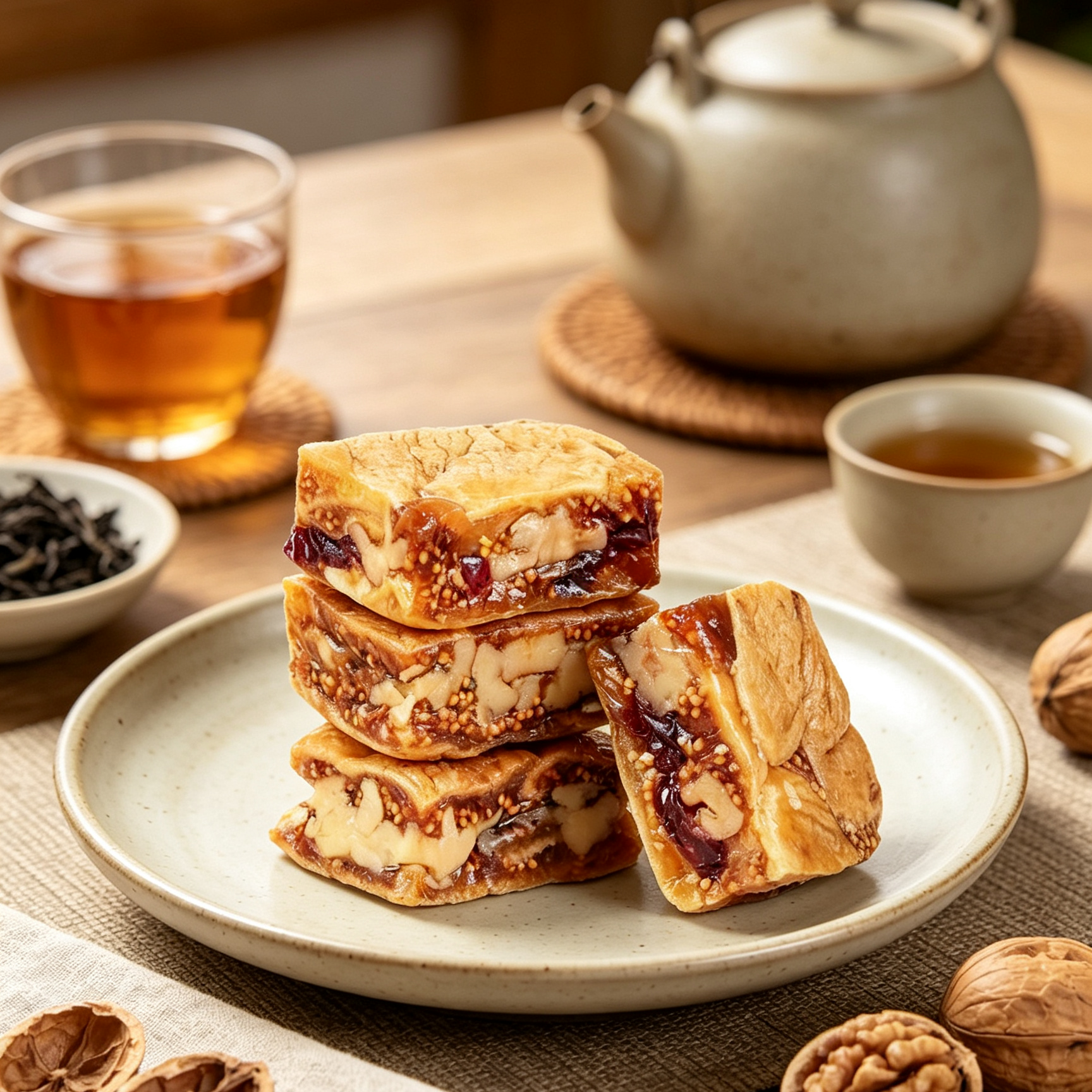 Prémium fügés-diós szelet – Alacsony hőmérsékleten sült rostdús egészséges snack