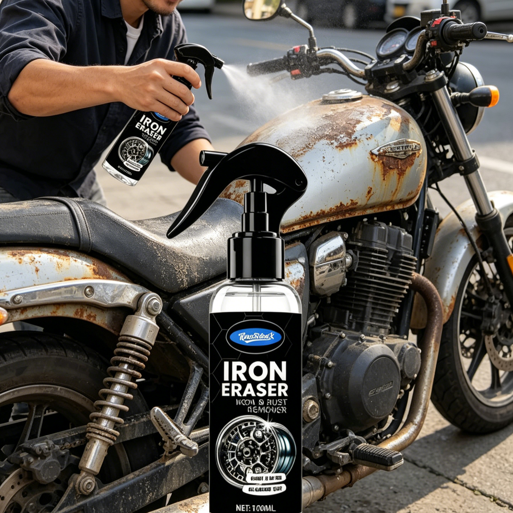 Erős Rozsdamaró Spray Fémhez Gyors Hatású Tisztító Régi Makacs Rozsda Ellen