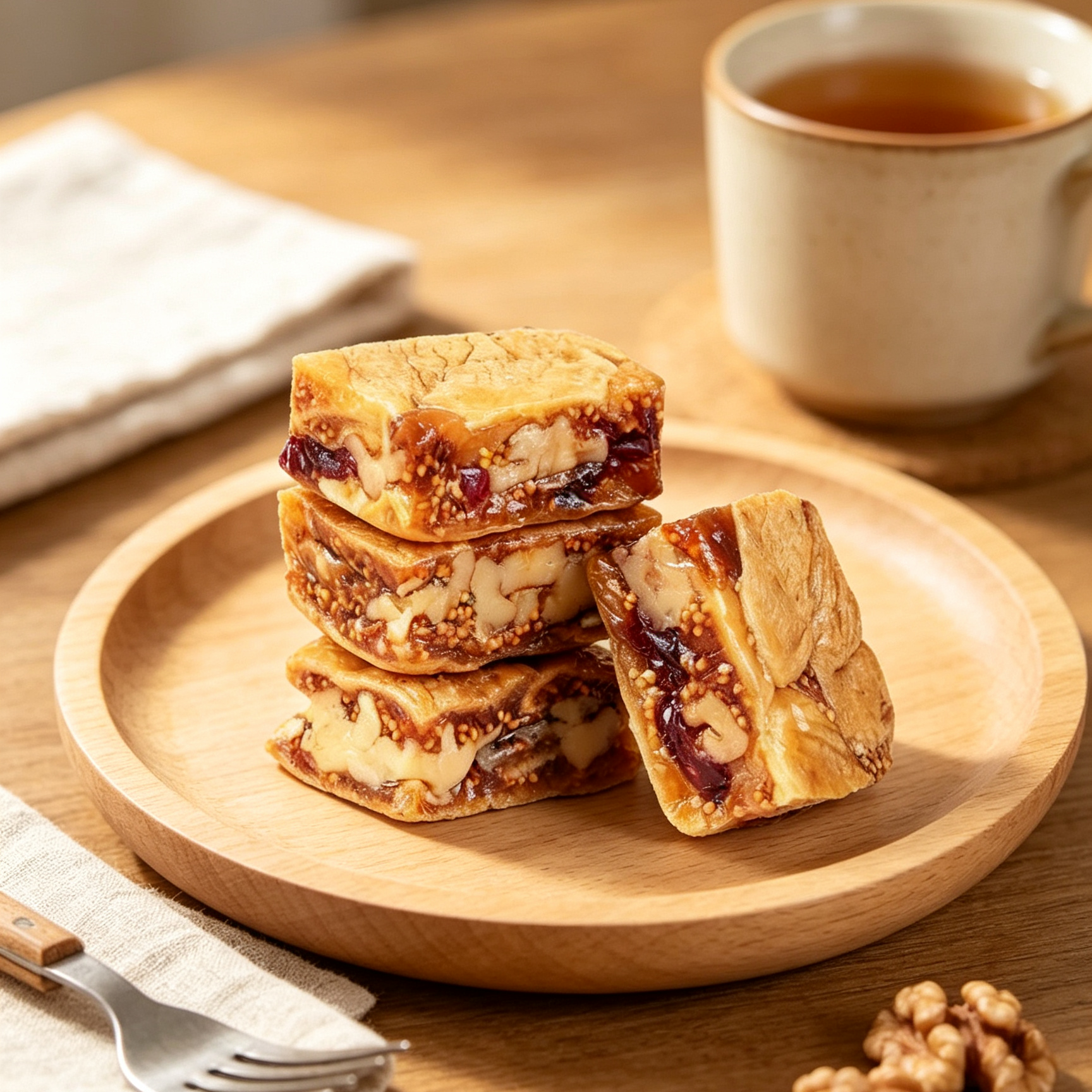 Prémium fügés-diós szelet – Alacsony hőmérsékleten sült rostdús egészséges snack