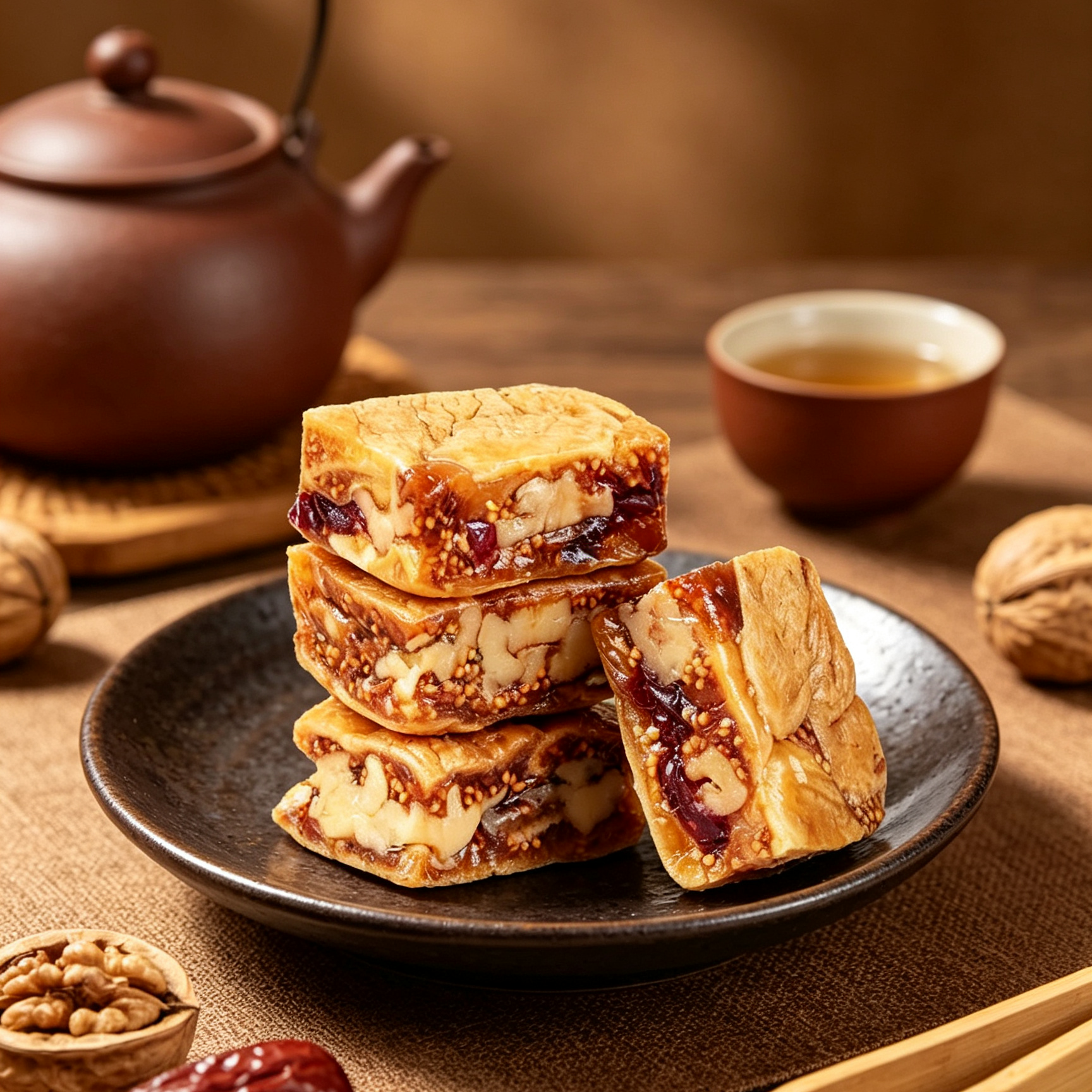 Prémium fügés-diós szelet – Alacsony hőmérsékleten sült rostdús egészséges snack
