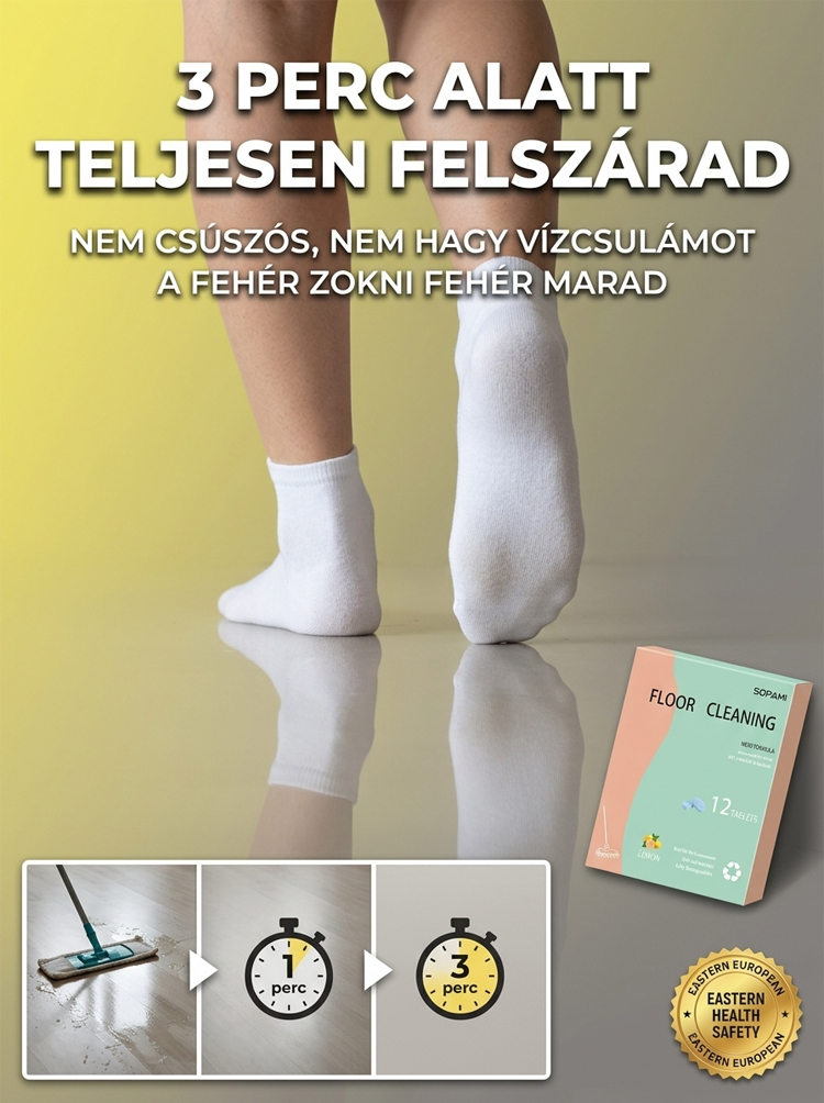 Padlótisztító lap | Citromos illat | Padlófelújítás | Fertőtlenítő hatás | Univerzális tisztító | Gyors folteltávolítás | Fényesítő technológia