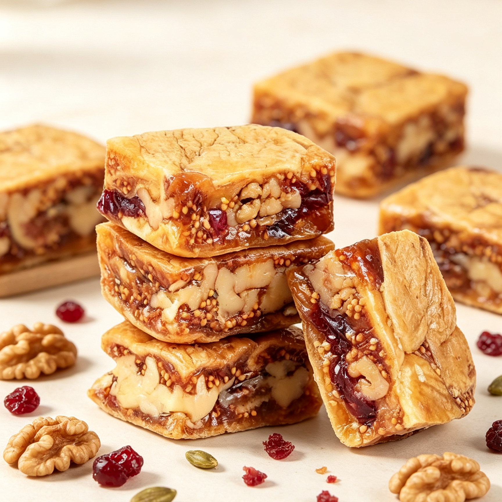 Prémium fügés-diós szelet – Alacsony hőmérsékleten sült rostdús egészséges snack