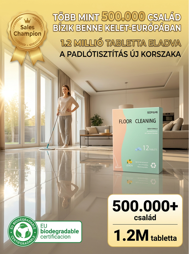Padlótisztító lap | Citromos illat | Padlófelújítás | Fertőtlenítő hatás | Univerzális tisztító | Gyors folteltávolítás | Fényesítő technológia