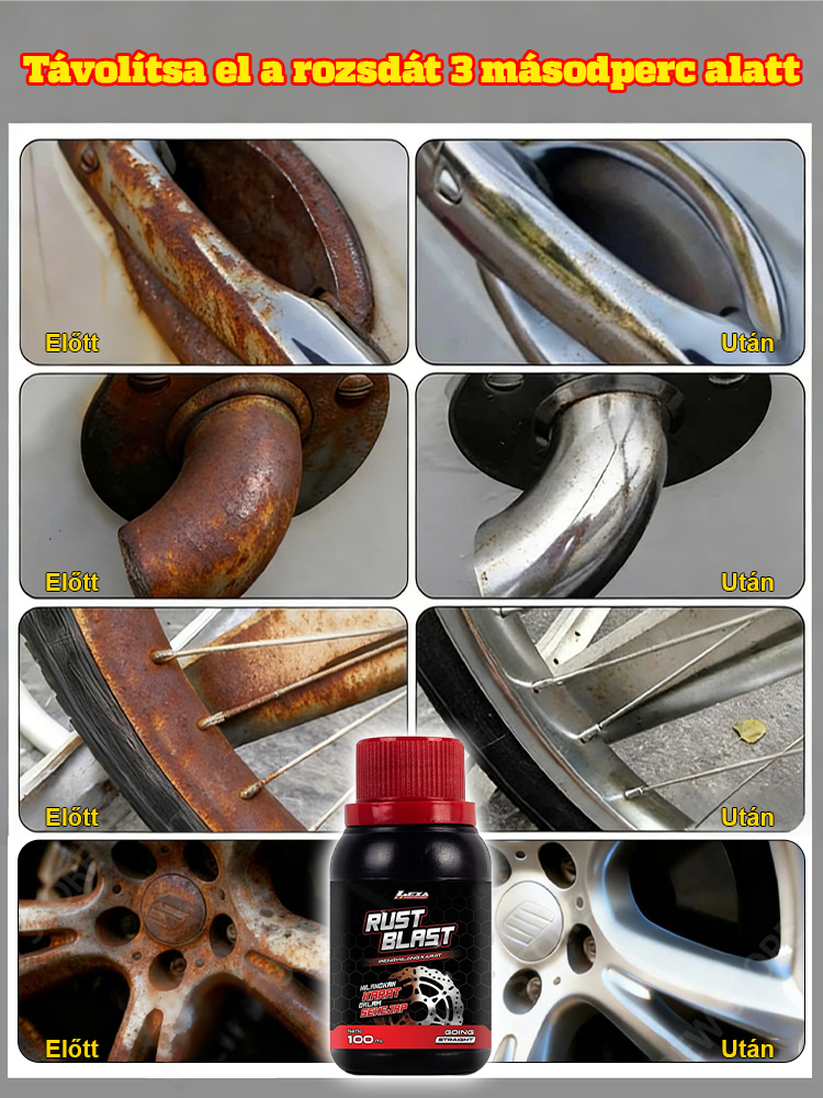 Többfunkciós rozsdaeltávolító és fémvédő spray