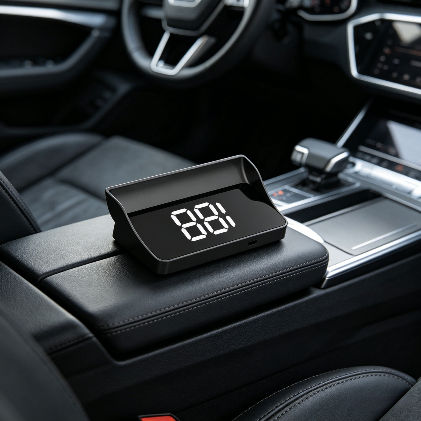 HUD Autós GPS Digitális Sebességmérő | Head-Up Display Minden Autóhoz | Szélvédőre Vetített Sebesség | Túllépés Riasztás | Plug & Play