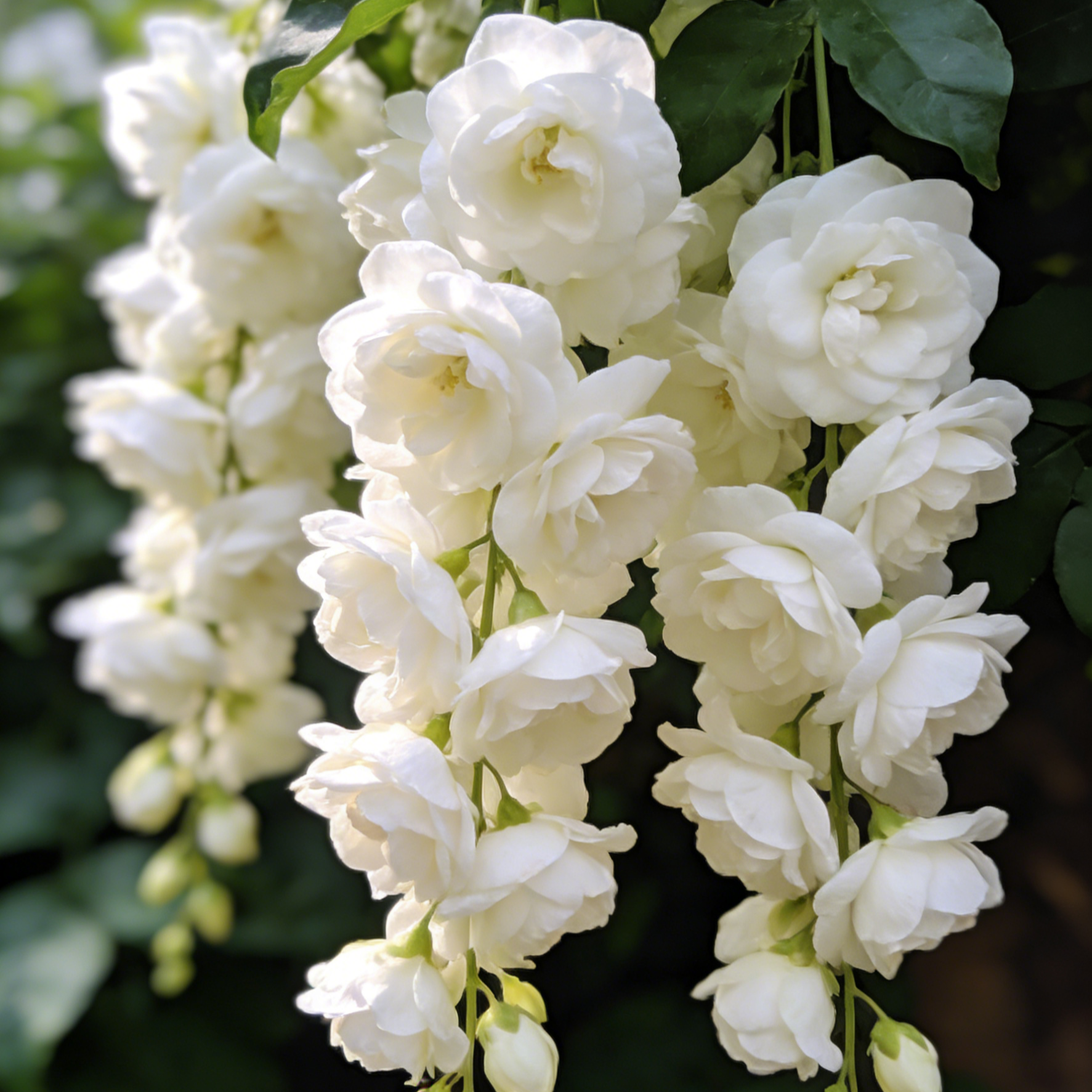 Többfejű telt virágú Csüngő Jázmin (Clerodendrum Wallichii) | 2026-os szívós hibrid | Rendkívüli illat és virágzuhatag | Ideális balkonra és kertbe