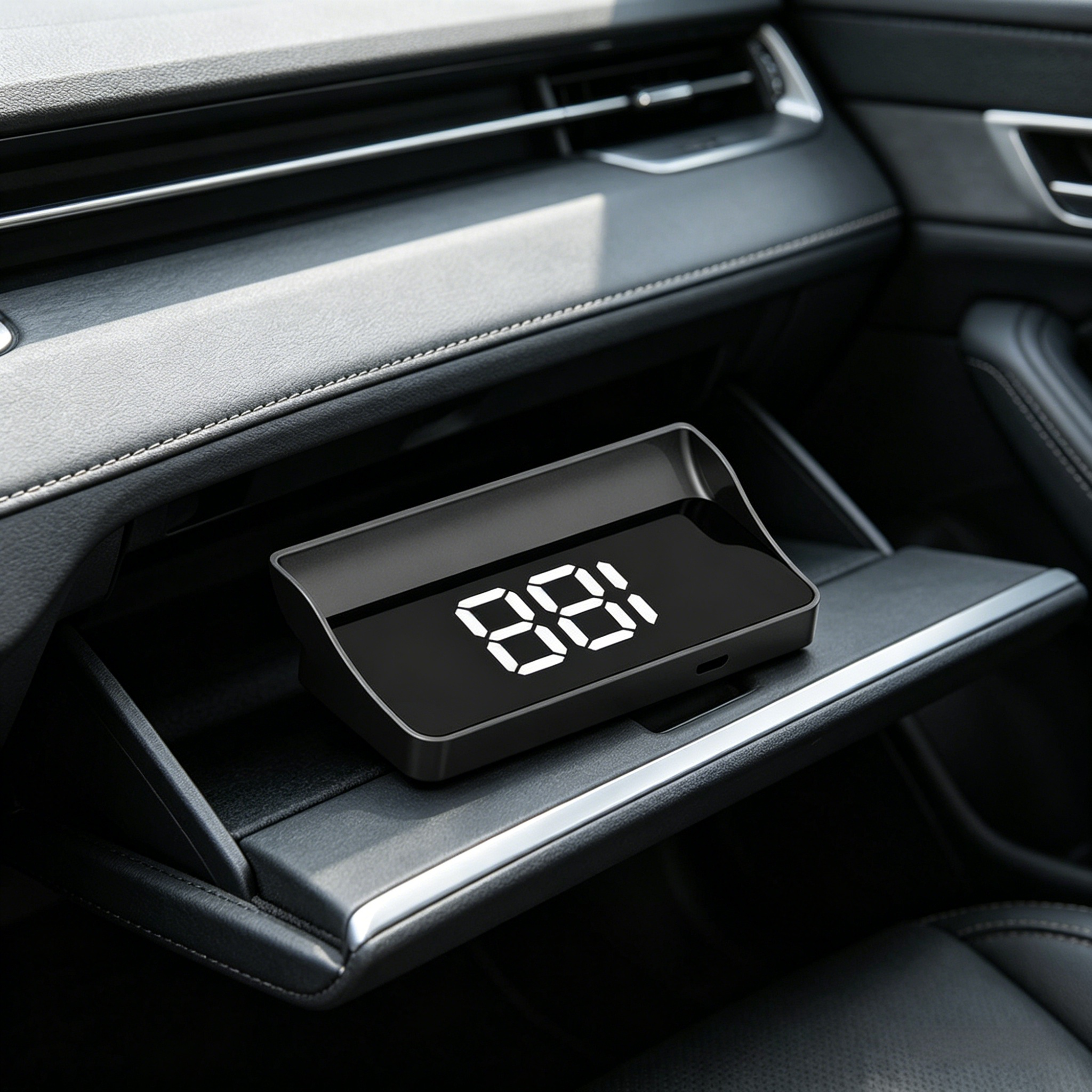 HUD Autós GPS Digitális Sebességmérő | Head-Up Display Minden Autóhoz | Szélvédőre Vetített Sebesség | Túllépés Riasztás | Plug & Play