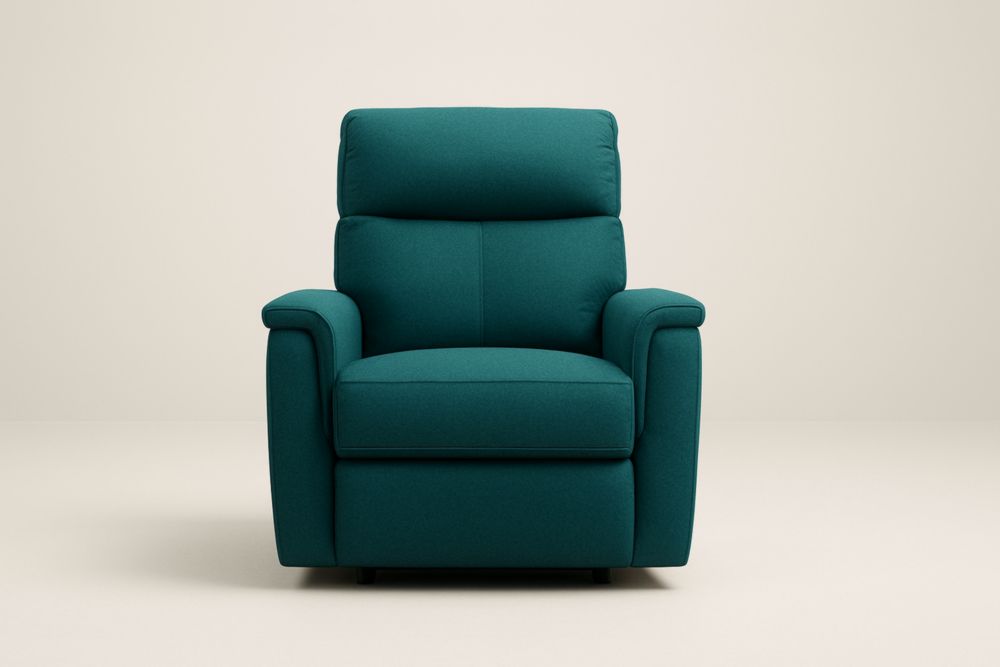 Poltrona Reclinabile in Tessuto Verde 95x95x100 cm