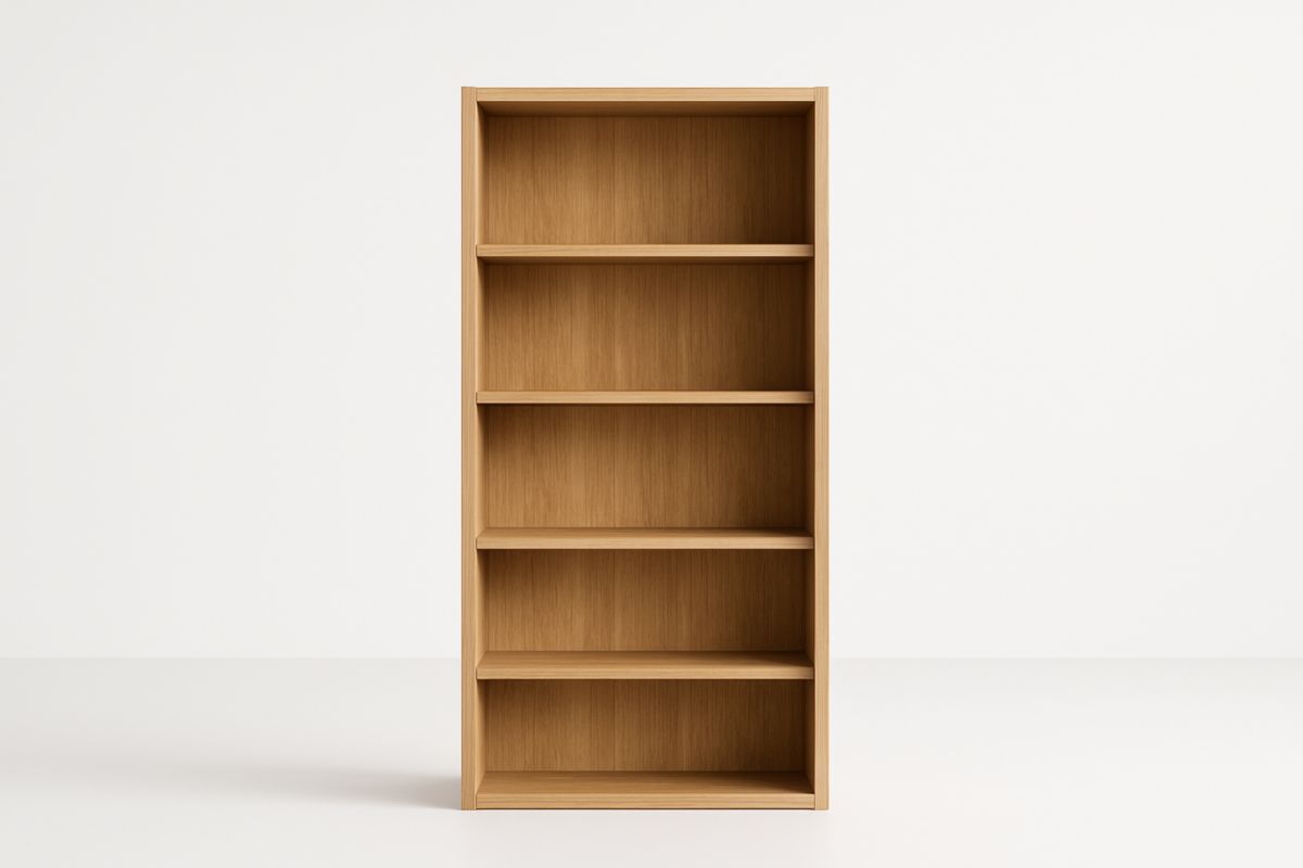 Libreria in Legno di Quercia 180x80x35 cm