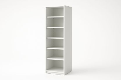 Scaffale Libreria MDF Bianco 5 Ripiani