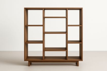 Libreria in Legno di Rovere Nocciola 120x150x30 cm