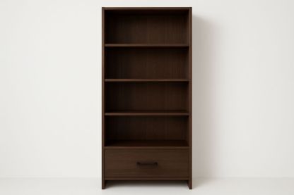 Libreria in Legno con Ripiani e Cassetto