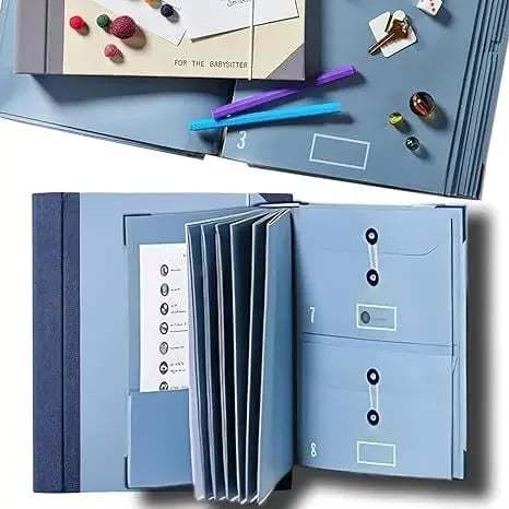 Accordion File Organizer Manila Pocket Document Folder