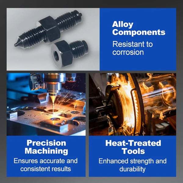 🔩Professional 3/16" Brake Line Flaring Tool Kit – Complete Vehicle Repair Set with Storage Case