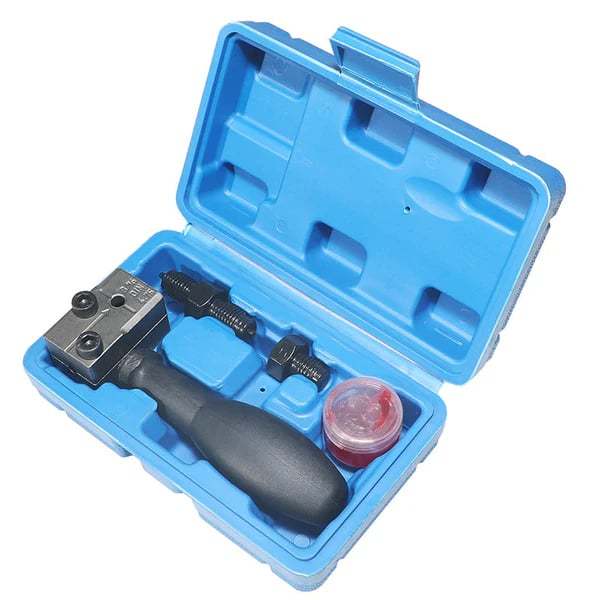 🔩Professional 3/16" Brake Line Flaring Tool Kit – Complete Vehicle Repair Set with Storage Case