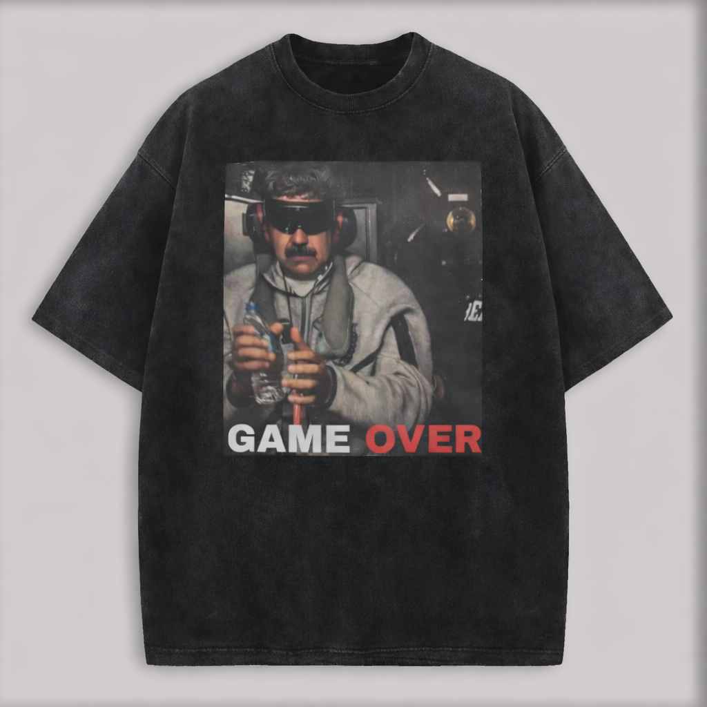 Maduro Captured Game Over Printed Oversized Unisex T-shirt