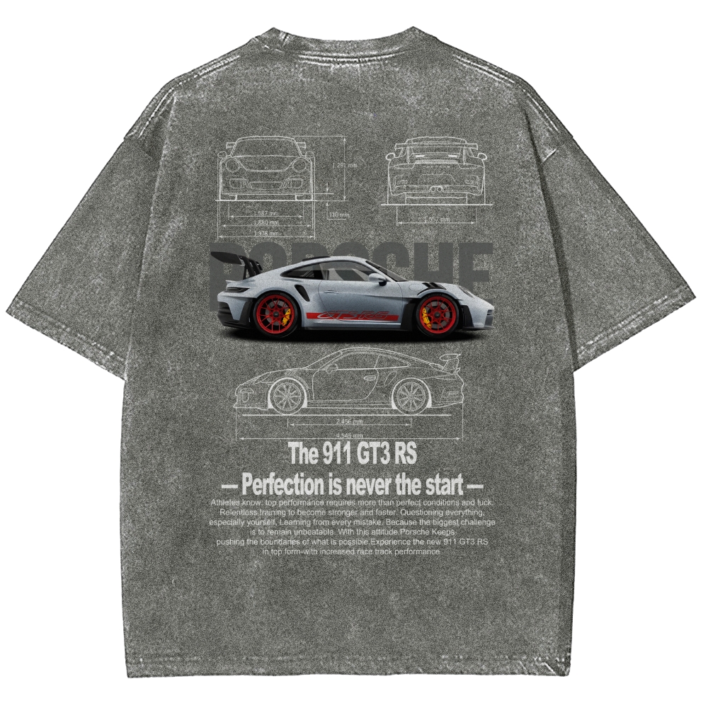 911 GT3 RS Racing Unisex Fit Washed T-Shirt