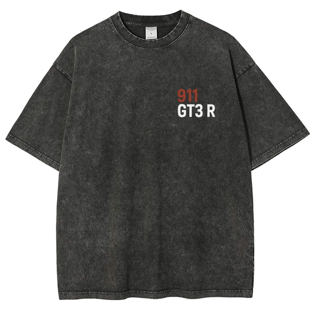 911 GT3 R Racing Unisex Fit Washed T-Shirt